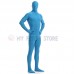Full Body  Light blue Lycra Spandex Bodysuit Solid Color Zentai  suit Halloween Fancy Dress Costume 
